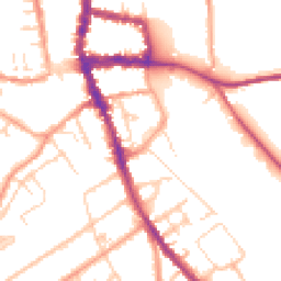 Daytime road noise heatmap for RG9 1AT