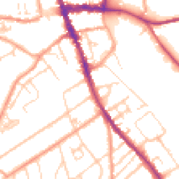 Daytime road noise heatmap for RG9 1AU