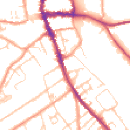 Daytime road noise heatmap for RG9 1AX