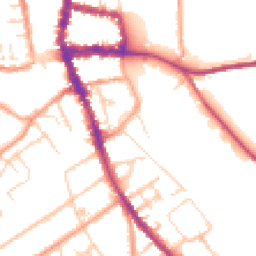 Daytime road noise heatmap for RG9 1AY