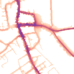 Daytime road noise heatmap for RG9 1BG