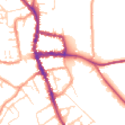 Daytime road noise heatmap for RG9 1BH