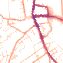 Daytime road noise heatmap for RG9 1BJ
