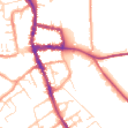 Daytime road noise heatmap for RG9 1BQ