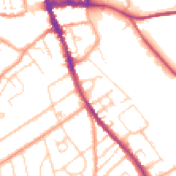 Daytime road noise heatmap for RG9 1BT
