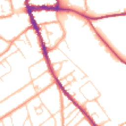 Daytime road noise heatmap for RG9 1BU