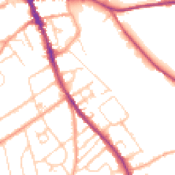 Daytime road noise heatmap for RG9 1DD