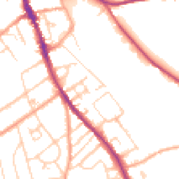 Daytime road noise heatmap for RG9 1DE
