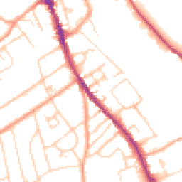 Daytime road noise heatmap for RG9 1DL