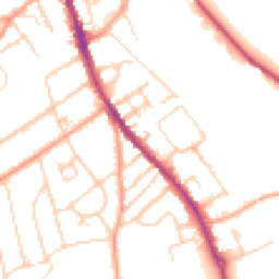 Daytime road noise heatmap for RG9 1DP