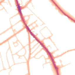 Daytime road noise heatmap for RG9 1DR