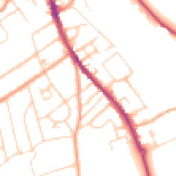 Daytime road noise heatmap for RG9 1DY