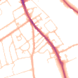Daytime road noise heatmap for RG9 1EB