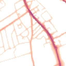 Daytime road noise heatmap for RG9 1ED