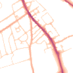 Daytime road noise heatmap for RG9 1EH