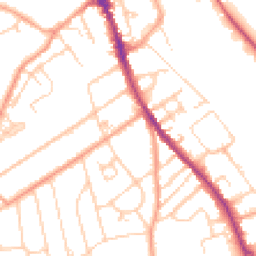 Daytime road noise heatmap for RG9 1HS