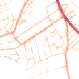 Daytime road noise heatmap for RG9 1JJ