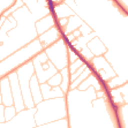 Daytime road noise heatmap for RG9 1JY
