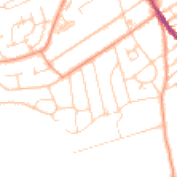 Daytime road noise heatmap for RG9 1ND