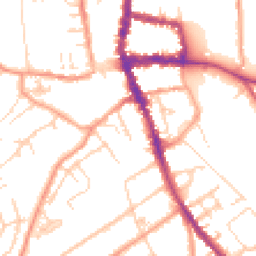 Daytime road noise heatmap for RG9 1SD