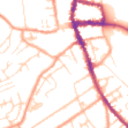 Daytime road noise heatmap for RG9 1SE