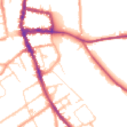 Daytime road noise heatmap for RG9 1TJ