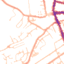 Daytime road noise heatmap for RG9 1UG