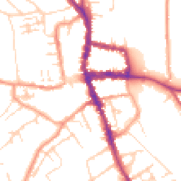 Daytime road noise heatmap for RG9 1UP