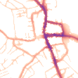 Daytime road noise heatmap for RG9 2AA