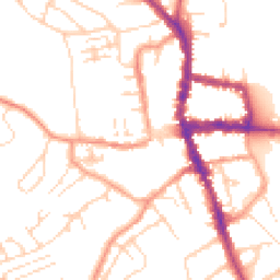 Daytime road noise heatmap for RG9 2AG