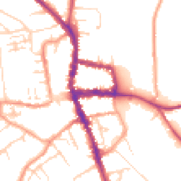 Daytime road noise heatmap for RG9 2AR
