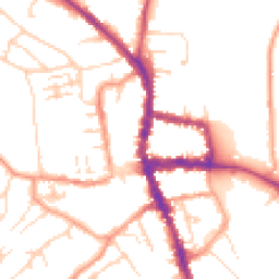 Daytime road noise heatmap for RG9 2BA
