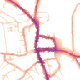 Daytime road noise heatmap for RG9 2BF