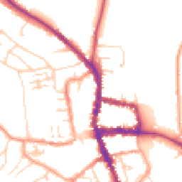Daytime road noise heatmap for RG9 2BJ