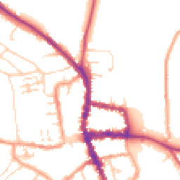 Daytime road noise heatmap for RG9 2BN
