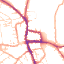 Daytime road noise heatmap for RG9 2BT