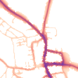Daytime road noise heatmap for RG9 2DJ