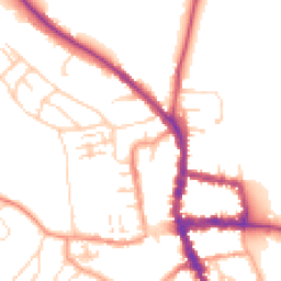 Daytime road noise heatmap for RG9 2DN