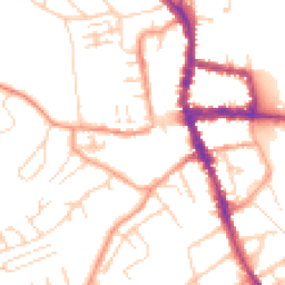 Daytime road noise heatmap for RG9 2EQ