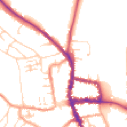 Daytime road noise heatmap for RG9 2FF