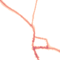 Night-time road noise heatmap for RG9 2FF