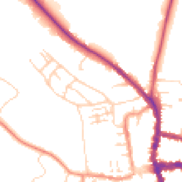 Daytime road noise heatmap for RG9 2HA