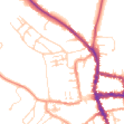 Daytime road noise heatmap for RG9 2HF