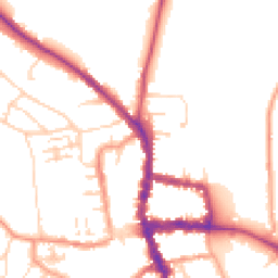 Daytime road noise heatmap for RG9 2JG
