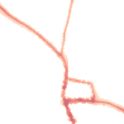 Night-time road noise heatmap for RG9 2JG