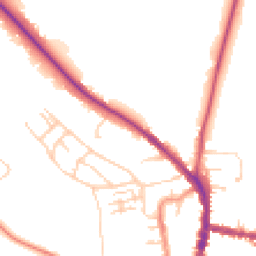 Daytime road noise heatmap for RG9 2JP