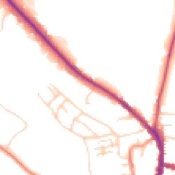 Daytime road noise heatmap for RG9 2JR