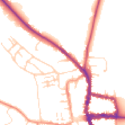 Daytime road noise heatmap for RG9 2LD