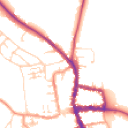 Daytime road noise heatmap for RG9 2LH