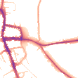 Daytime road noise heatmap for RG9 2LR